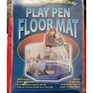 Marshall Pet Products Small Animal Play Pen Floor Mat Red Fits 8 18” Wide Panels
